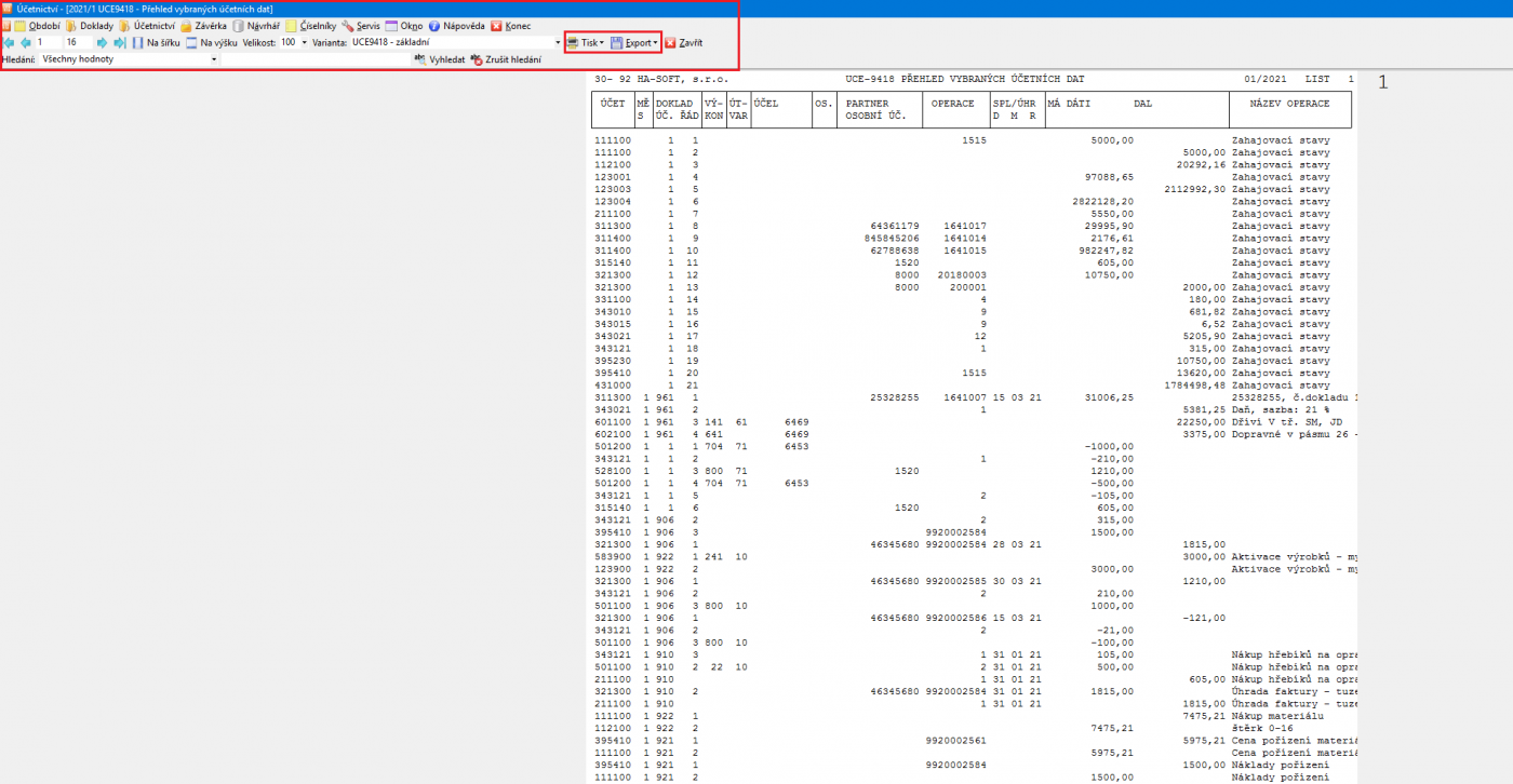 UCE - Možnosti tisku přehledu účetních vět a jeho export do PDF 8.png